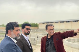 بازدید سید علیرضا بنی هاشمی از پروژه پتروشیمی