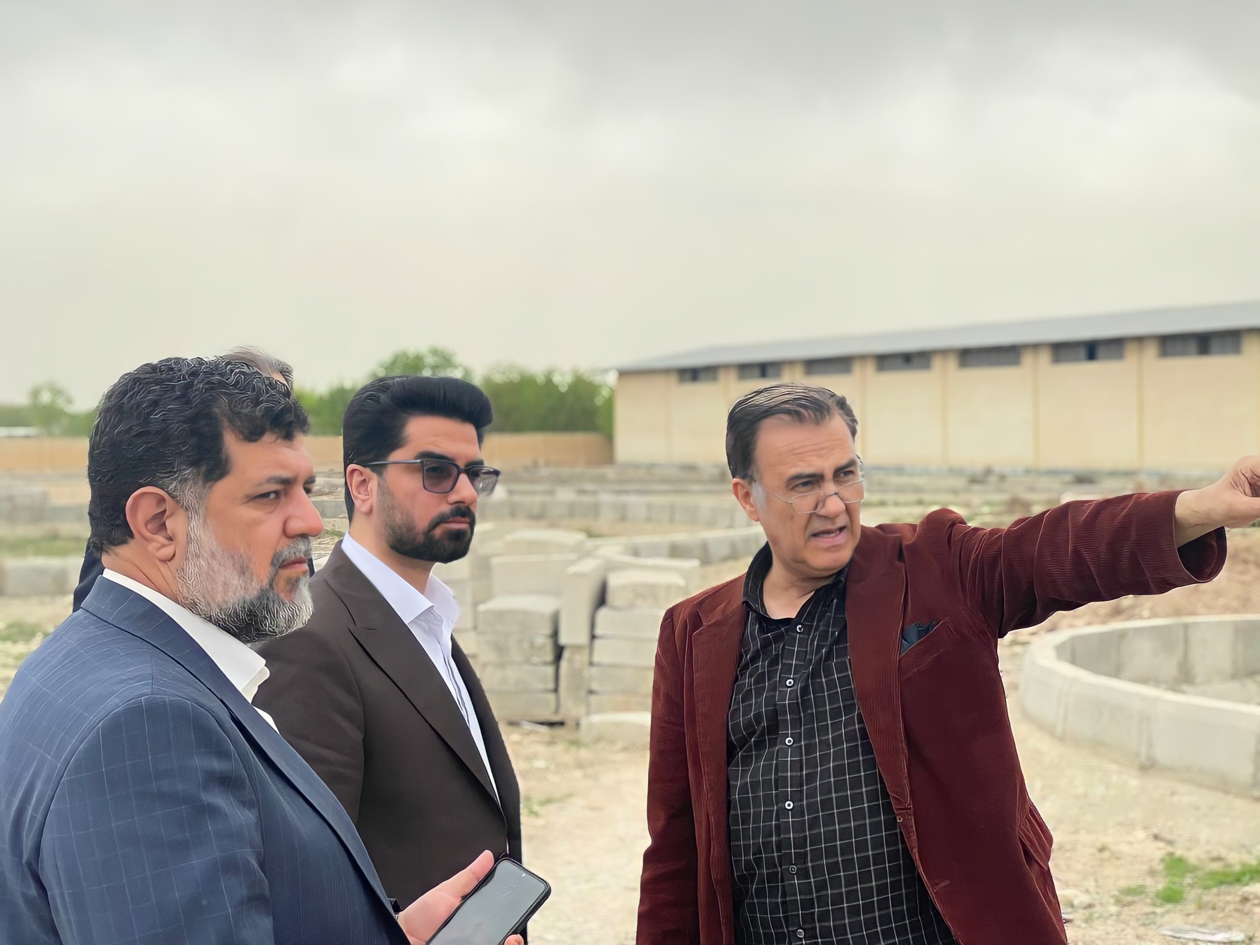 بازدید سید علیرضا بنی هاشمی از پروژه پتروشیمی